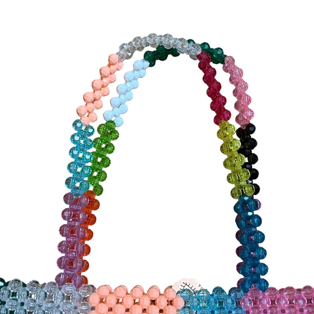 Susan Alexandra Ash Bag Handmade From Over 1500 Beads 1970 Inspired Vintage - Picture 6 of 11